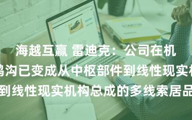 海越互赢 雷迪克：公司在机器东说念主鸿沟已变成从中枢部件到线性现实机构总成的多线索居品布局