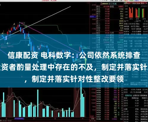 信康配资 电科数字：公司依然系统排查信息走漏及投资者酌量处理中存在的不及，制定并落实针对性整改要领