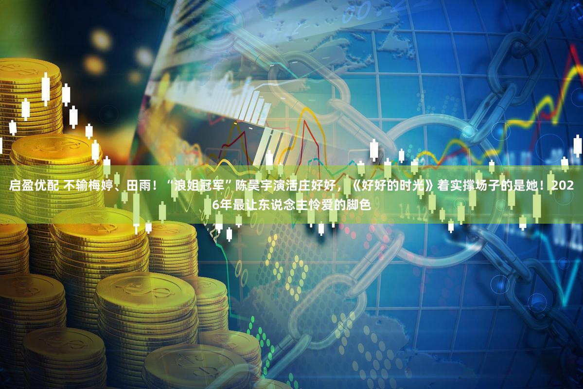 启盈优配 不输梅婷、田雨!“浪姐冠军”陈昊宇演活庄好好,《好好的时光》着实撑场子的是她!2026年最让东说念主怜爱的脚色