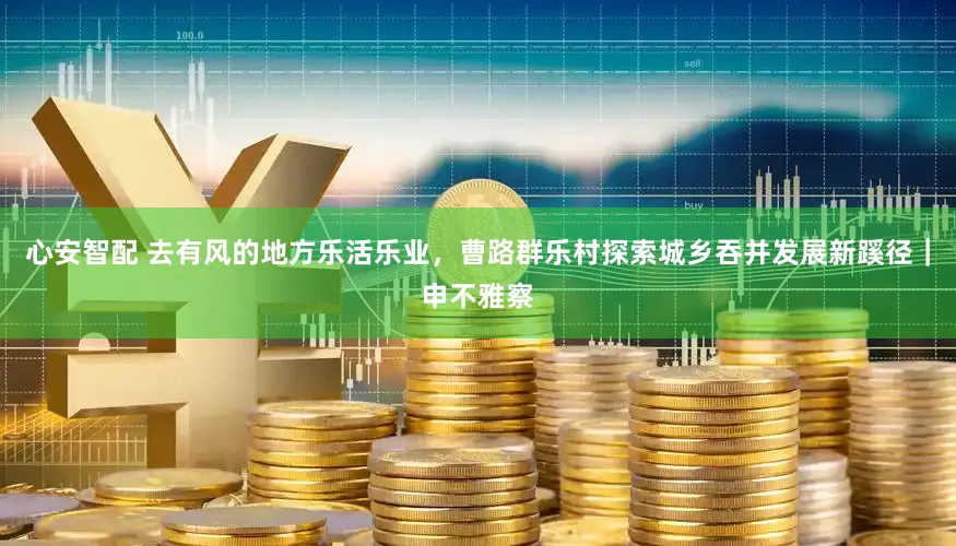 心安智配 去有风的地方乐活乐业，曹路群乐村探索城乡吞并发展新蹊径｜申不雅察